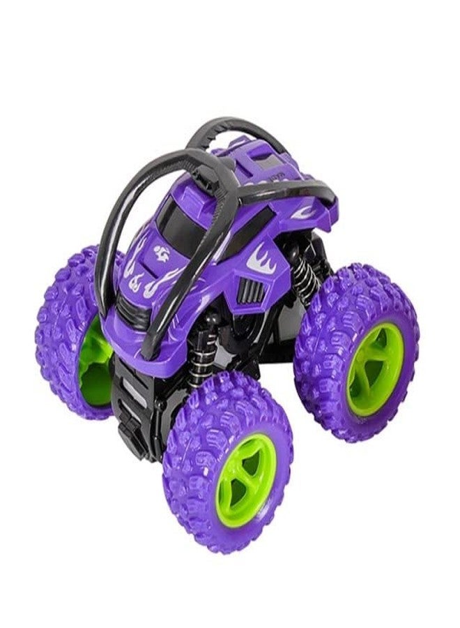 IndusBay® Inertia Friction 4X4 Wheel Monster Truck Offroad Cars Push and Go Toy Trucks Friction Powered Cars 4WD 4 Wheel Drive Vehicles for Toddlers Children Boys Girls Kids Gift, Blue - Image 1